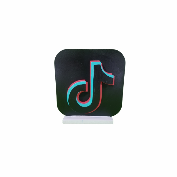 Tik Tok - Símbolo 3D 3